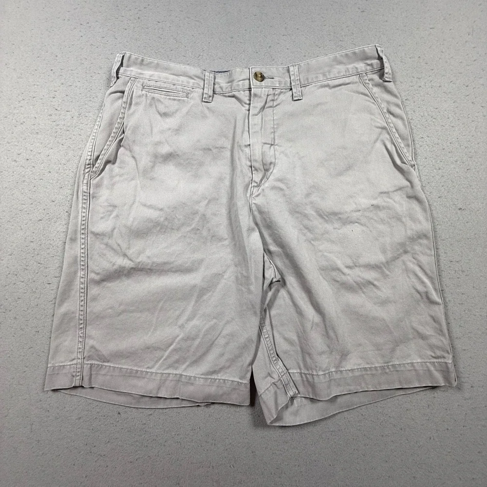 Polo Ralph Lauren Mens Relaxed Fit Chino Shorts Gray Cotton Twill Size 33